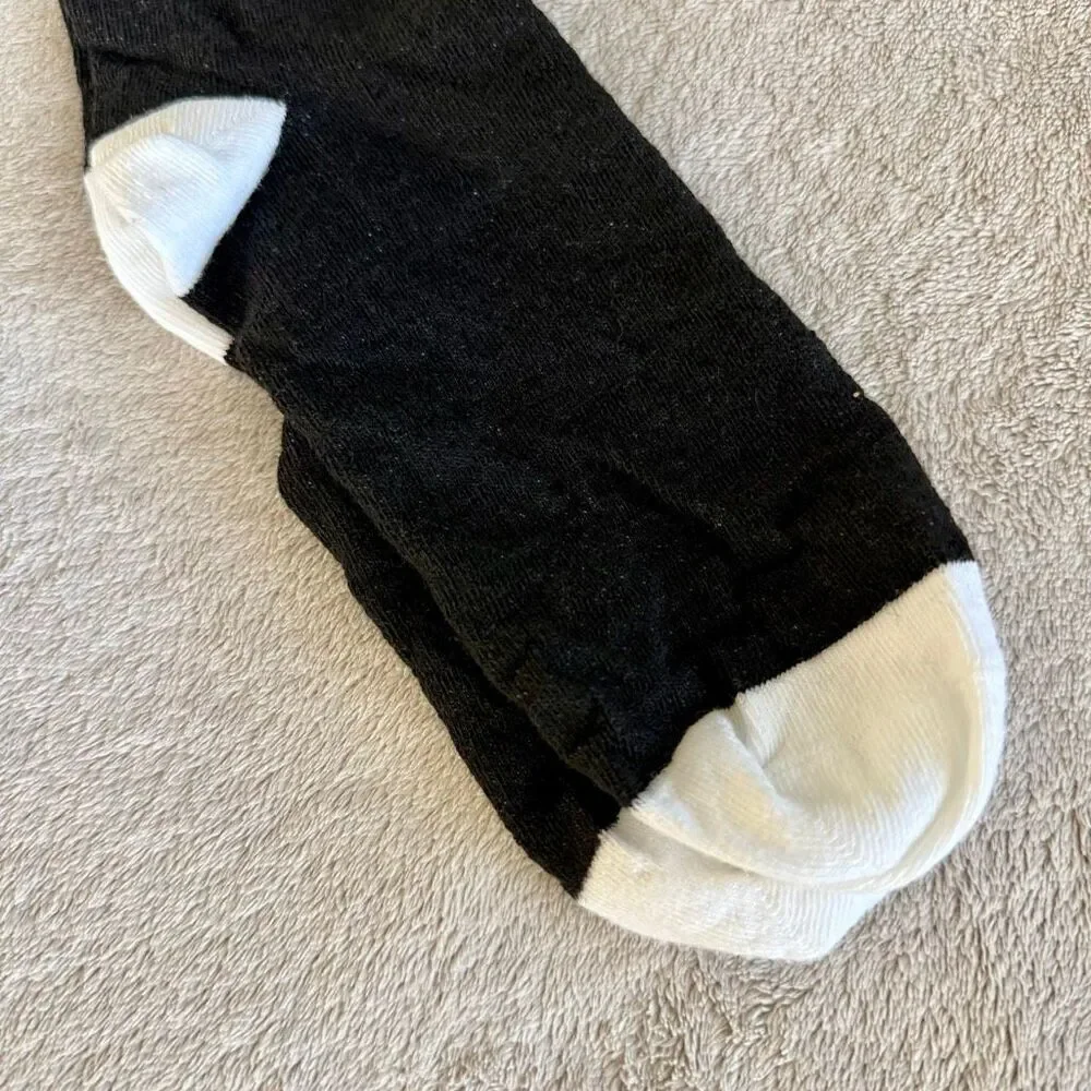 Roblox Wool Black and Off White Socks NEW